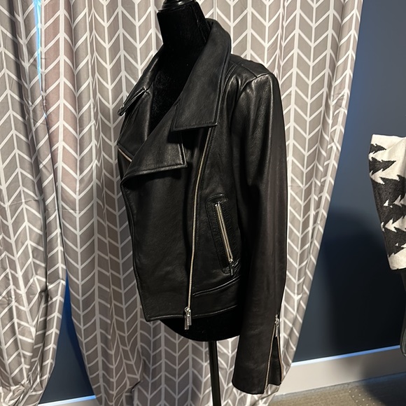 Babyton Leather Jacket, cropped, size s. NWOT - Picture 2 of 8